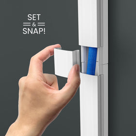 EVEO cable hider kit helps organize living room and media area.