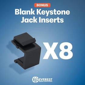 Everest mounting hardware included simplifies 19-inch rack installation.