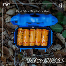 Evergreen film storage case light-sealed design protects film from stray light during field work.