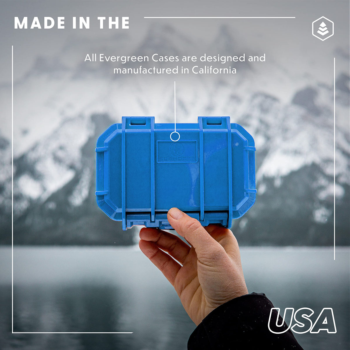 Evergreen film storage case proudly USA-made with a lifetime guarantee for durability.