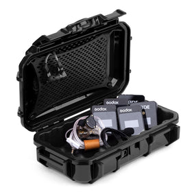 Evergreen IEM case front view showing compact protection for on-the-go gear.