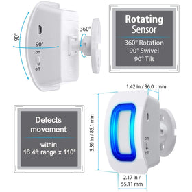 EverNary wide-range signal reaches up to 260 feet in open space.