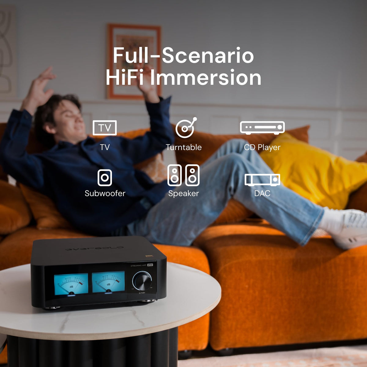 Room correction setup on Eversolo Play for adaptive acoustics