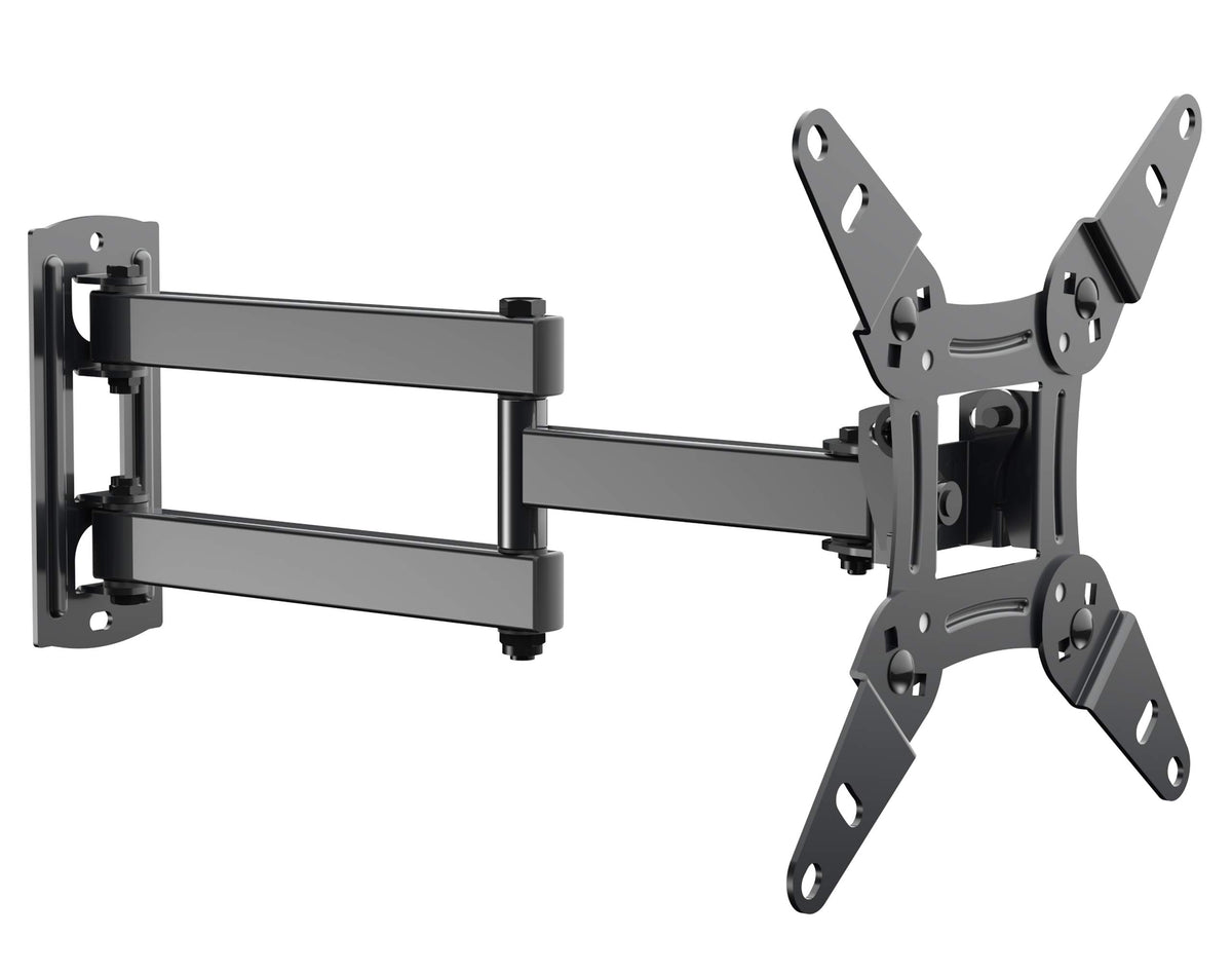 Everview full motion mount showing tilt and swivel for comfortable viewing angles.