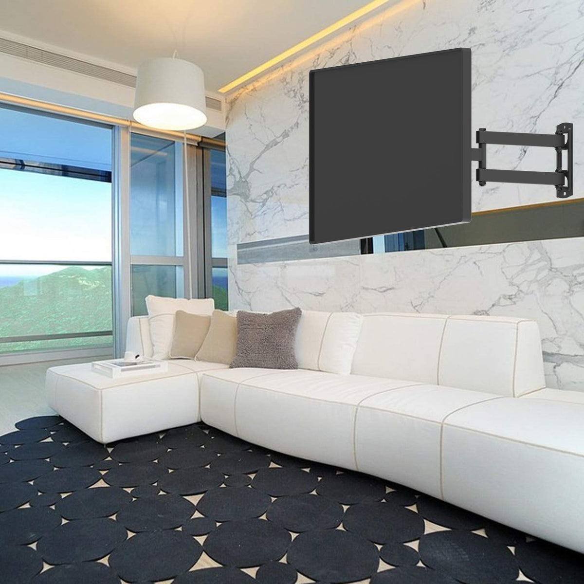 Everview mount supports VESA 200x200 and up to 44 lbs for versatile displays.