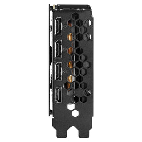 EVGA GeForce RTX 3060 XC Gaming metal backplate detail.