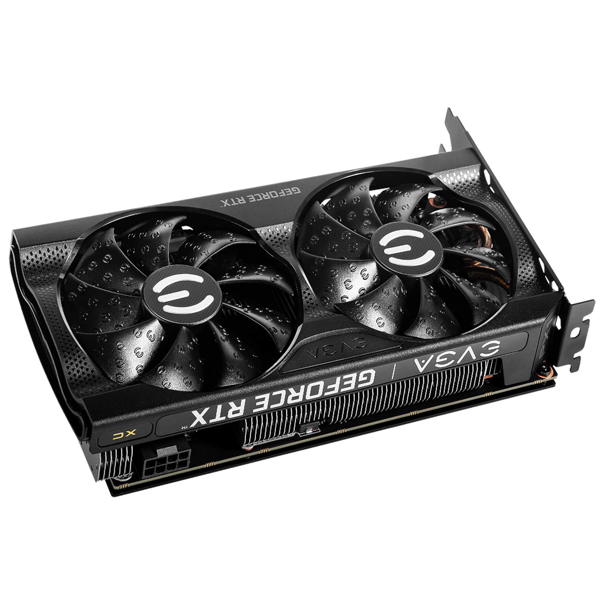 EVGA GeForce RTX 3060 XC Gaming renewed label indicating quality check.