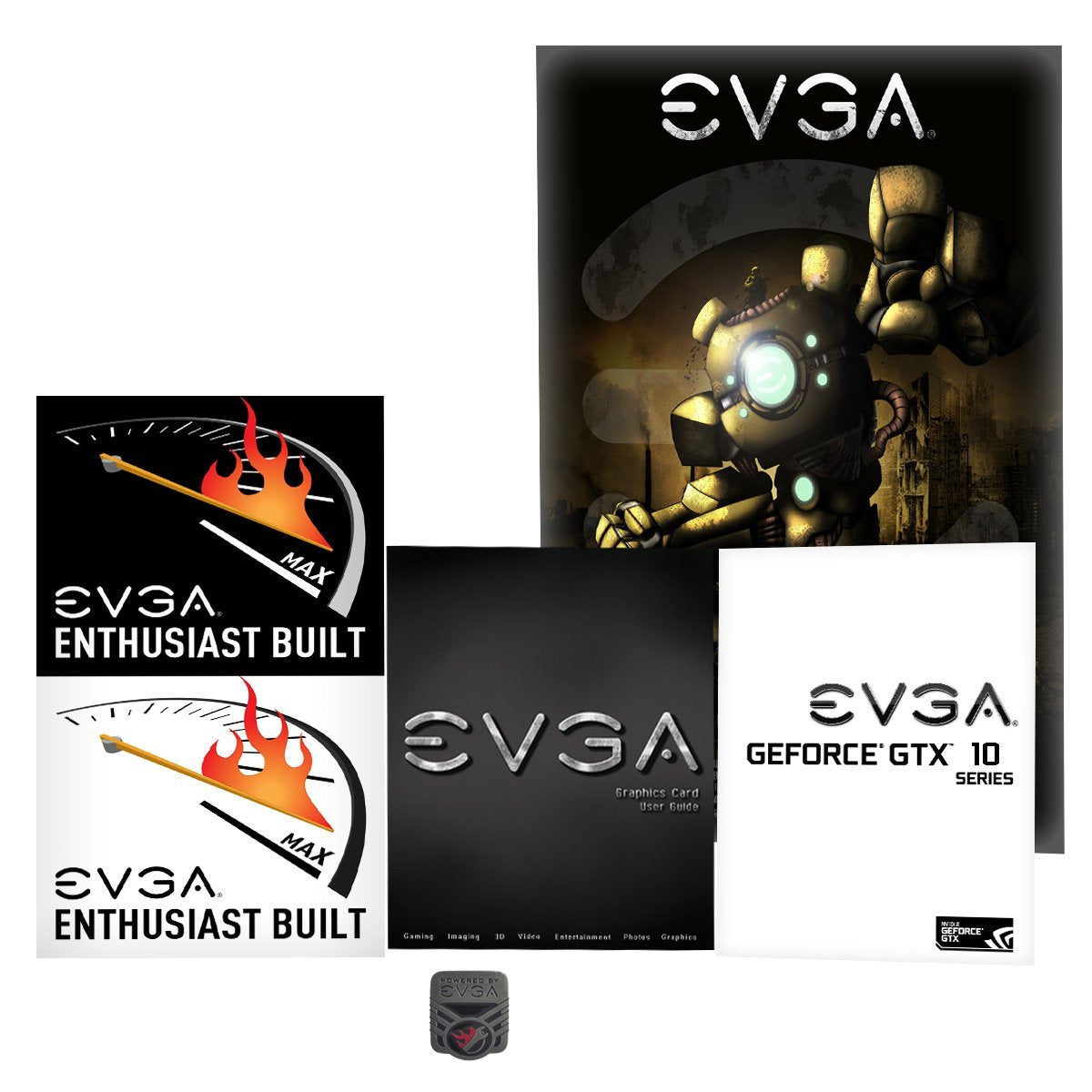 EVGA GTX 1070 SC Gaming ACX backplate detail for durable cooling and clean cable routing.