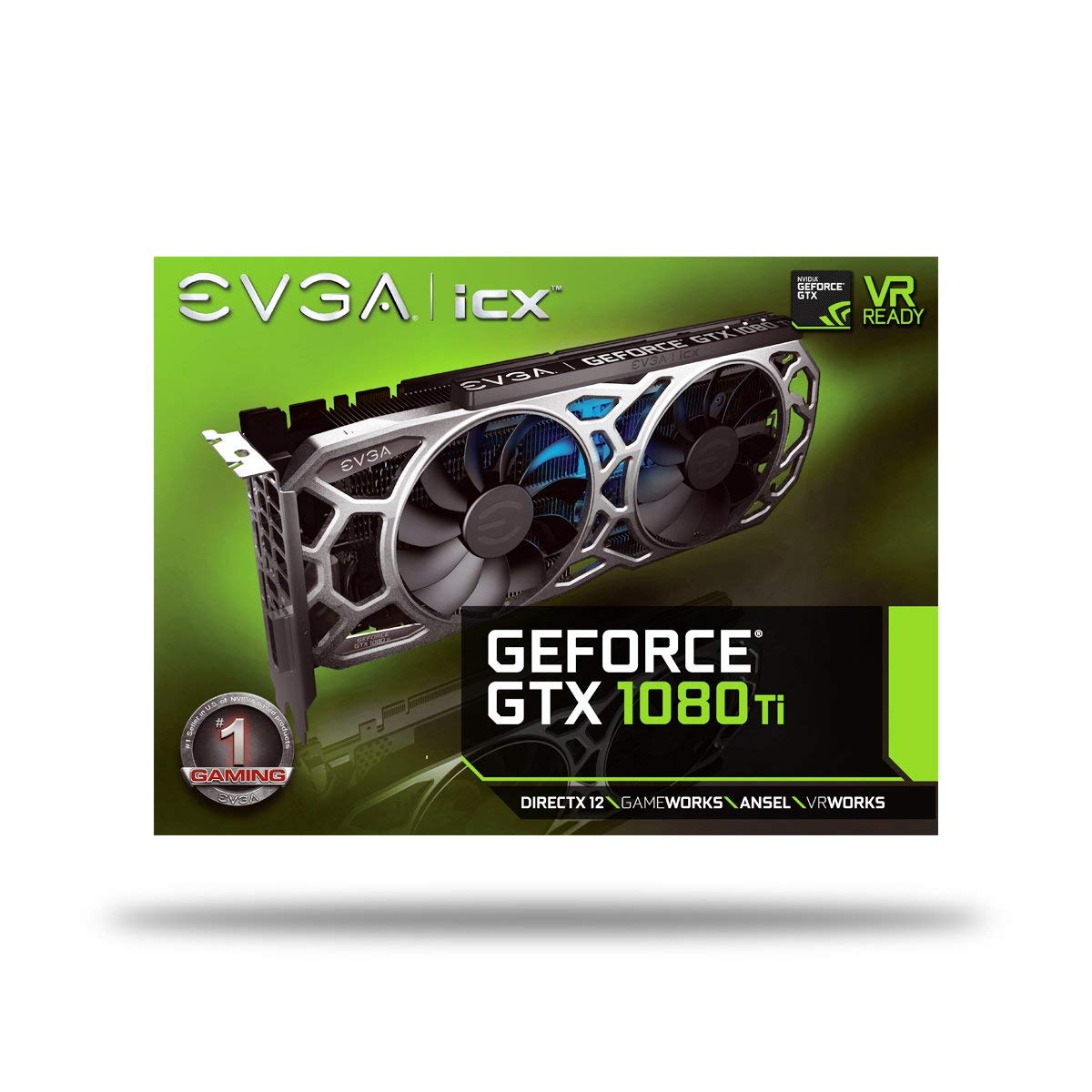 EVGA GTX 1080 Ti SC2 optimized airflow design aids cooling in compact builds