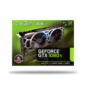 EVGA GTX 1080 Ti SC2 optimized airflow design aids cooling in compact builds