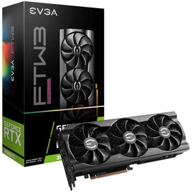 EVGA RTX 3060 Ti FTW Ultra Gaming front angle highlighting cooling and ARGB