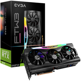 EVGA RTX 3070 FTW3 Ultra Gaming front view with ARGB accents for a striking build