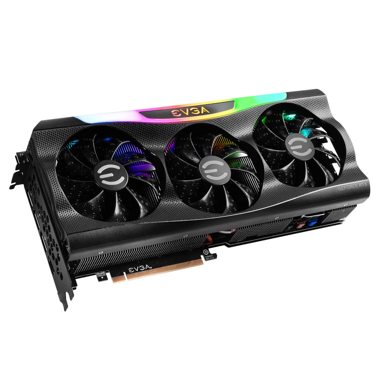 EVGA RTX 3070 FTW3 Ultra Gaming side view highlighting form factor