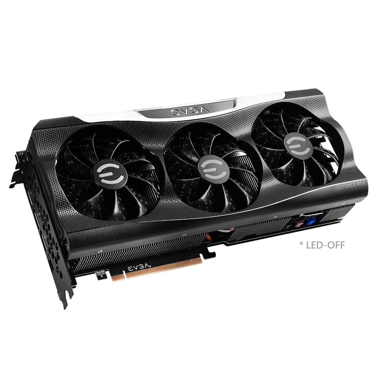 ARGB LED accents on the EVGA RTX 3070 Ti FTW3 Ultra.