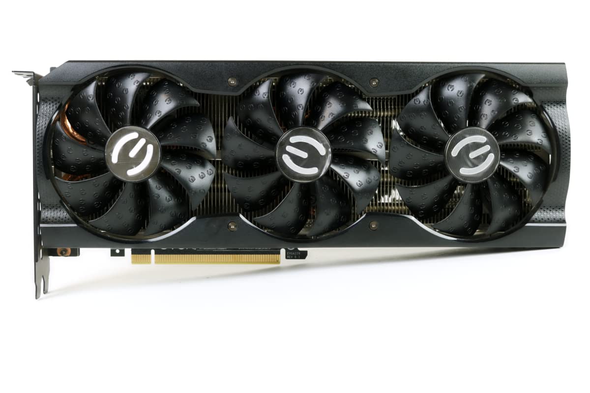 EVGA RTX 3070 XC3 Ultra Gaming front view showing ARGB lighting and cooling.