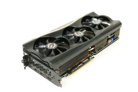 EVGA RTX 3080 FTW3 Ultra cooling fins and heatsink from side view.