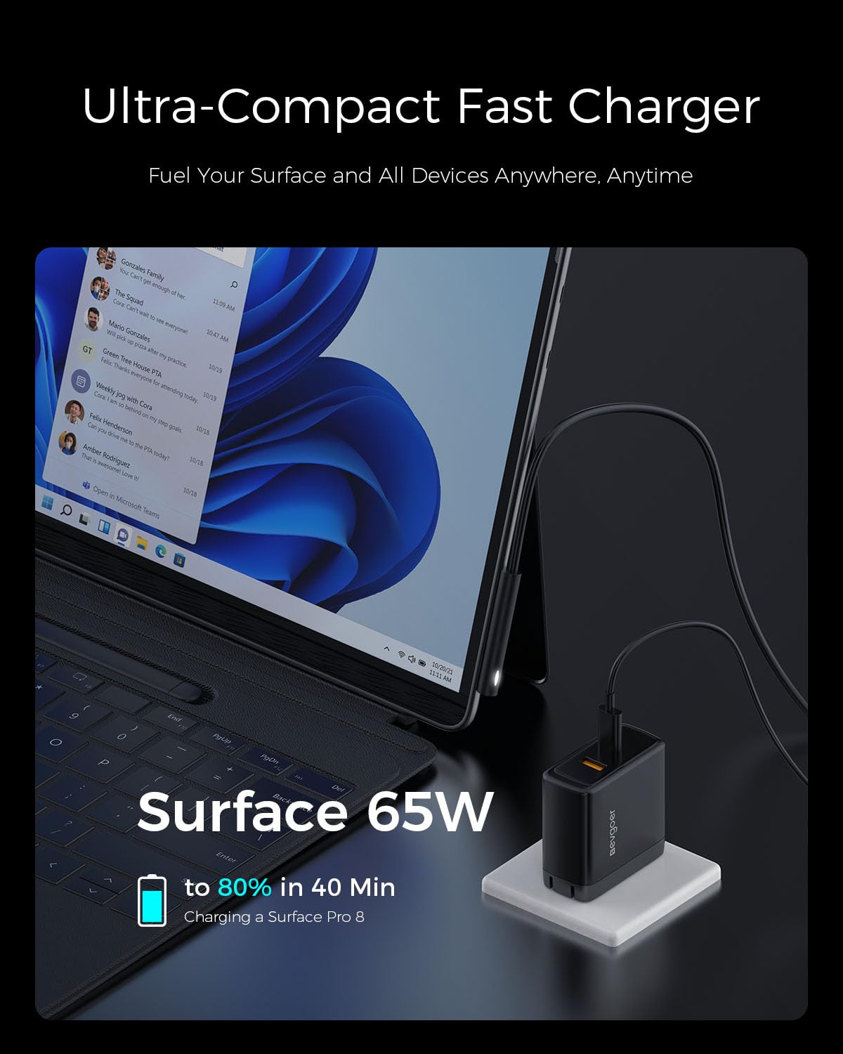 EG evgoer USB-C port detail highlighting versatile power delivery for multiple devices