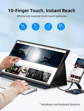 EVICIV monitor with safety cover and VESA mount-ready design supports versatile desk setups