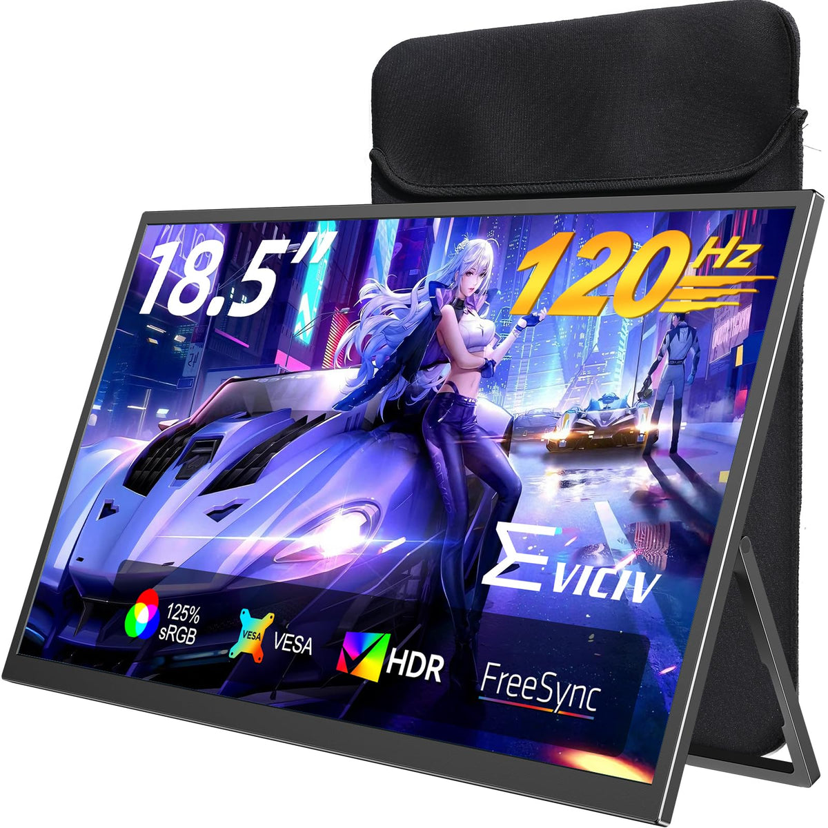 EVICIV 18.5-inch boundless display for portable productivity on the go