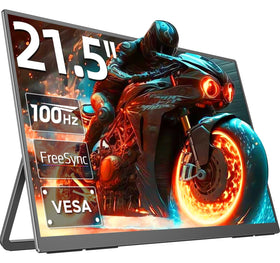EVICIV 21.5in portable monitor front view shows slim bezels for space-saving setups.