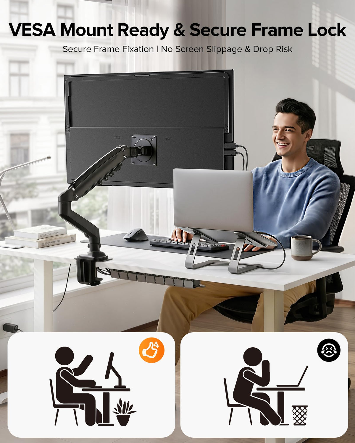 EVICIV 450-nit brightness supports clear visuals in bright rooms