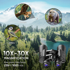 Evil Eye binoculars in use for bird watching with steady eye relief.