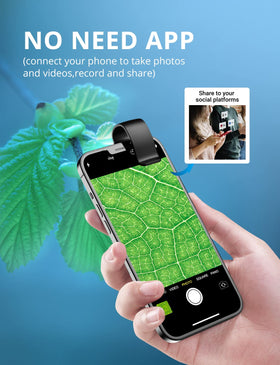 Evil eye mounted on smartphone demonstrating universal clip alignment and convenience