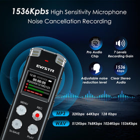 EVISTR L357 microphone grill close-up highlighting noise reduction design