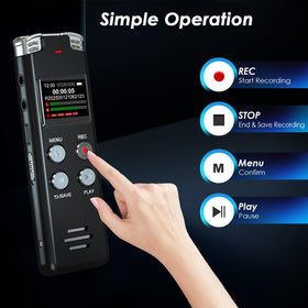 EVISTR L357 display and two-button layout for simple recording control