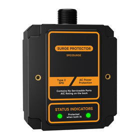 EvoDevice EVOSPD2SURGE front panel showing model and terminals for quick identification and installation.