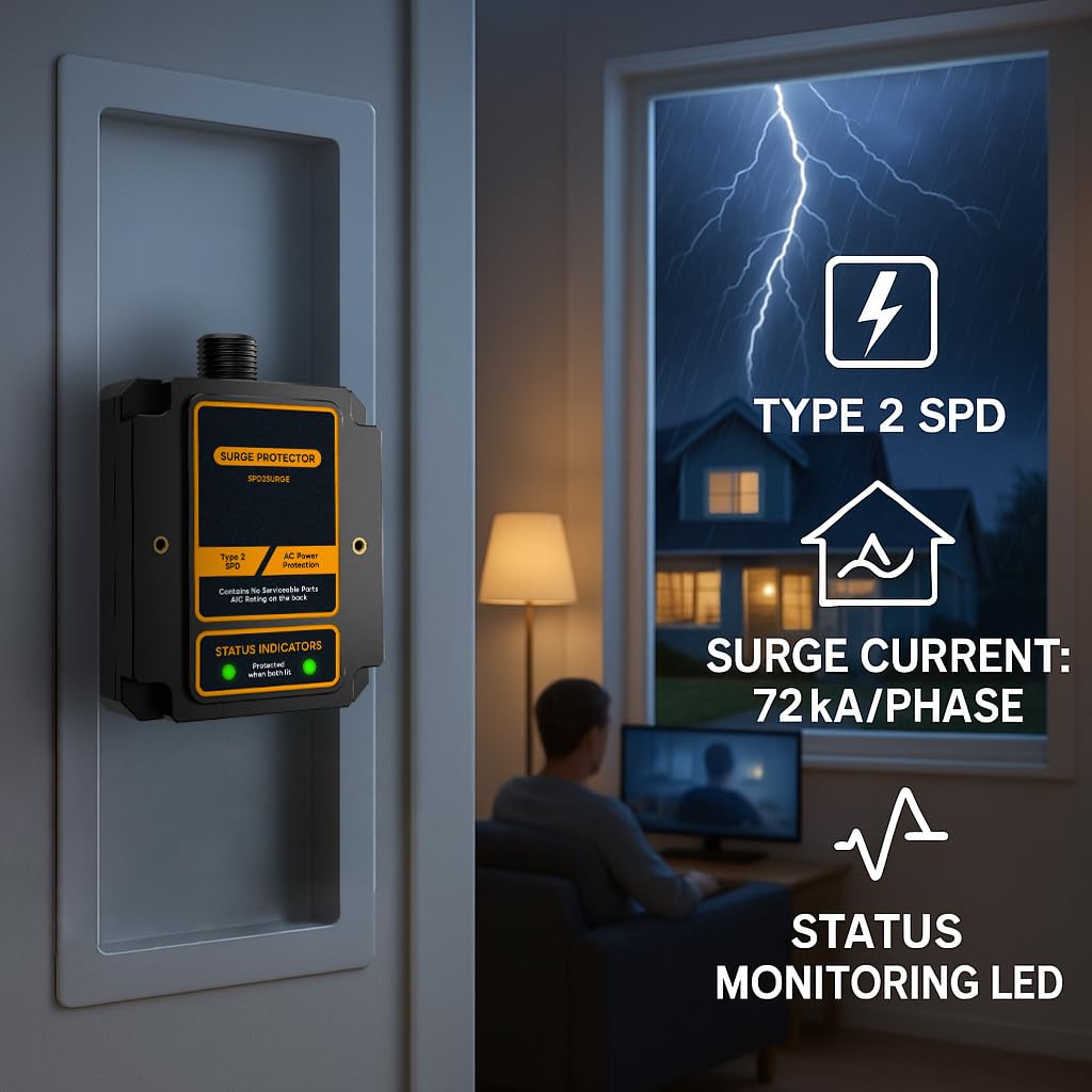 EvoDevice EVOSPD2SURGE close-up of MOV array highlighting thermal protection and robust surge handling.