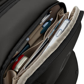 EvoShield Exec Backpack fleece-lined organizer pocket keeps small items tidy