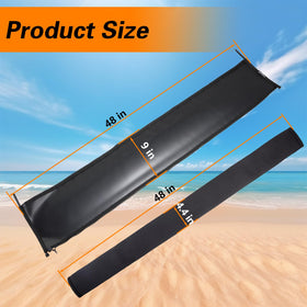 Close-up of EVRBUL heavy-duty 600D PVC fabric showing durability and abrasion resistance