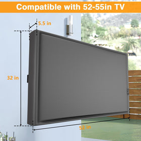 EVRBUL outdoor tv cover 52-55in close-up texture guards screen against scratches