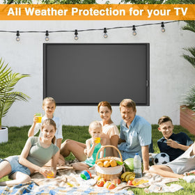 EVRBUL outdoor tv cover 52-55in universal mount-fit compatible with most brackets