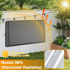 EVRBUL outdoor tv cover 52-55in UV50+ coating provides sun protection for the screen