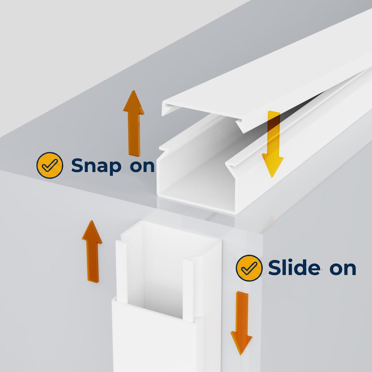 evza channel beside ruler showing scale and fit benefit