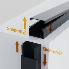 EVZA wall wire cover made from durable PVC for long-lasting cable protection.