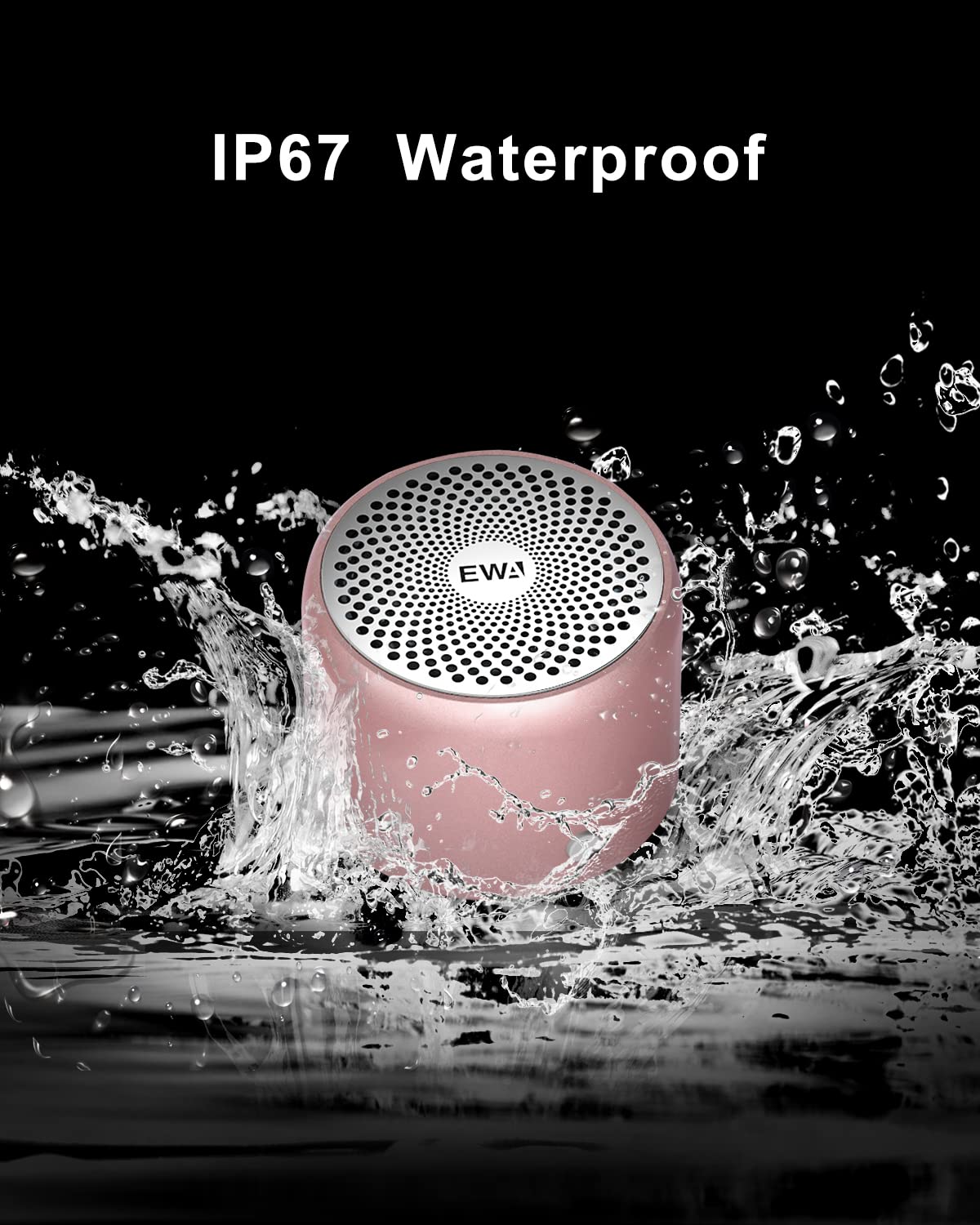 EWA A106 IP67 waterproof model withstands rain and splashes during outdoor activities.
