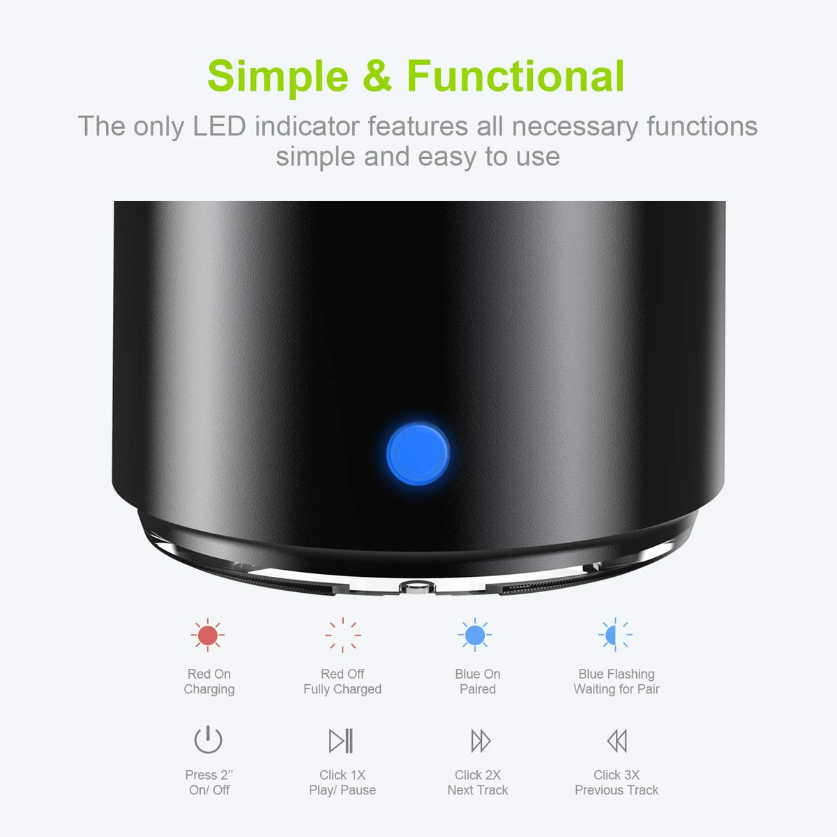 EWA A106 Pro battery lasts up to eight hours at moderate volume