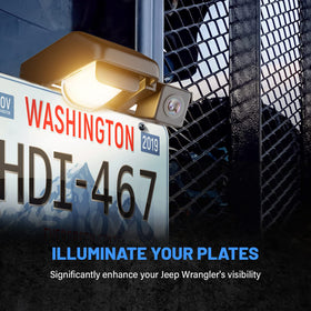 EWAY 150-degree wide view backup camera improves awareness when reversing.