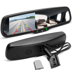 EWAY 4.3-inch LCD rearview screen enhances backup visibility in daylight.