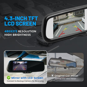 EWAY dual RCA inputs support two backup cameras for flexibility.
