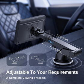 EWAY extended arm profile illustrating adjustable reach and improved sightlines