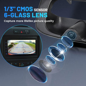EWAY CMOS sensor delivers clear night view for safer reversing