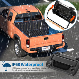 EWAY tailgate handle rear camera for Explorer Sport Trac aids night parking.