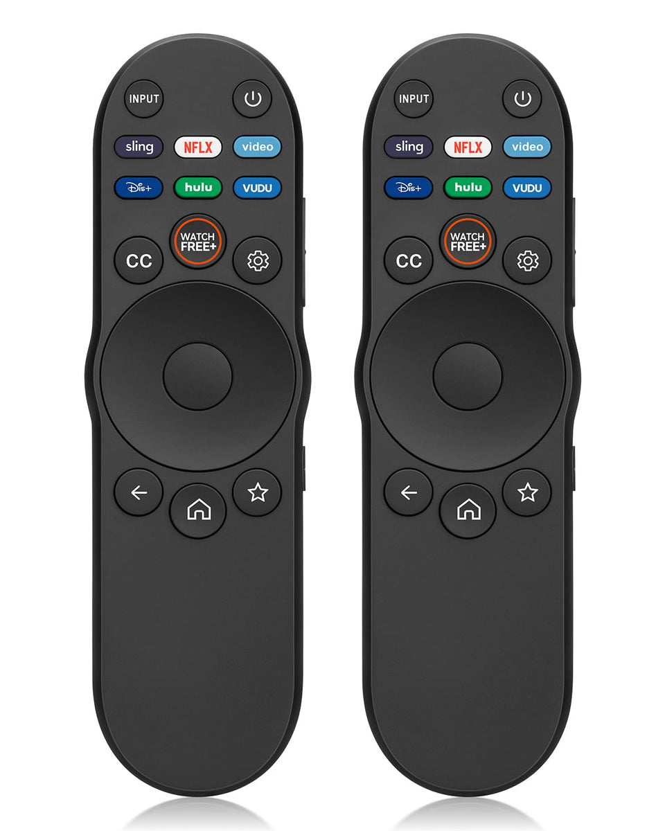 EWO'S universal remote XRT270 front view for Vizio TVs with reliable up-to-50-foot range.