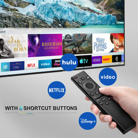 Buttons and layout of the EWO'S universal remote for Samsung models.