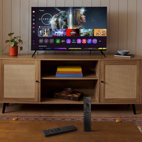 Ergonomic grip on EWO'S remote ideal for comfortable long viewing.
