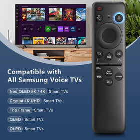 EWO'S close-up of voice button enabling fast spoken searches and control